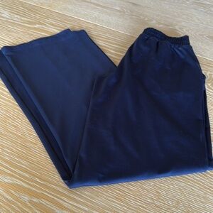 Aerie Offline Chic Navy Wide-Leg Pants